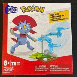 MEGA‎ Pokémon Weavile Dimoret 75 Piece Power Pack Set (HTJ02) Age 6+ NEW